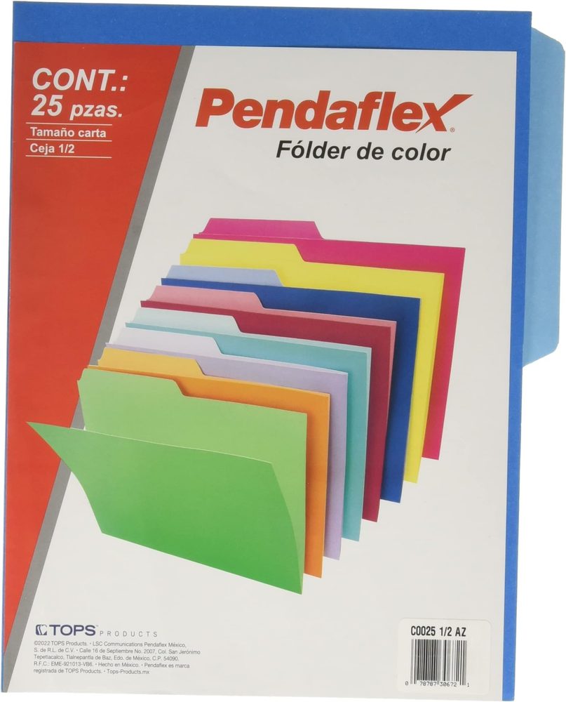 Folder de color Pendaflex carta color az