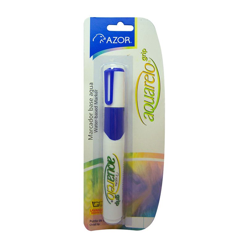 Marcador lavable Aquarelo Grip color azu