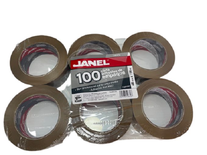 CINTA DE EMPAQUE CANELA Modelo 200 JANEL 48MM X 150M