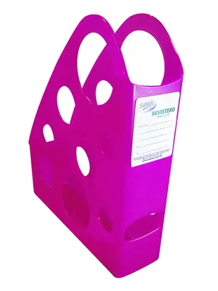Revistero Sablón tamaño carta color rosa