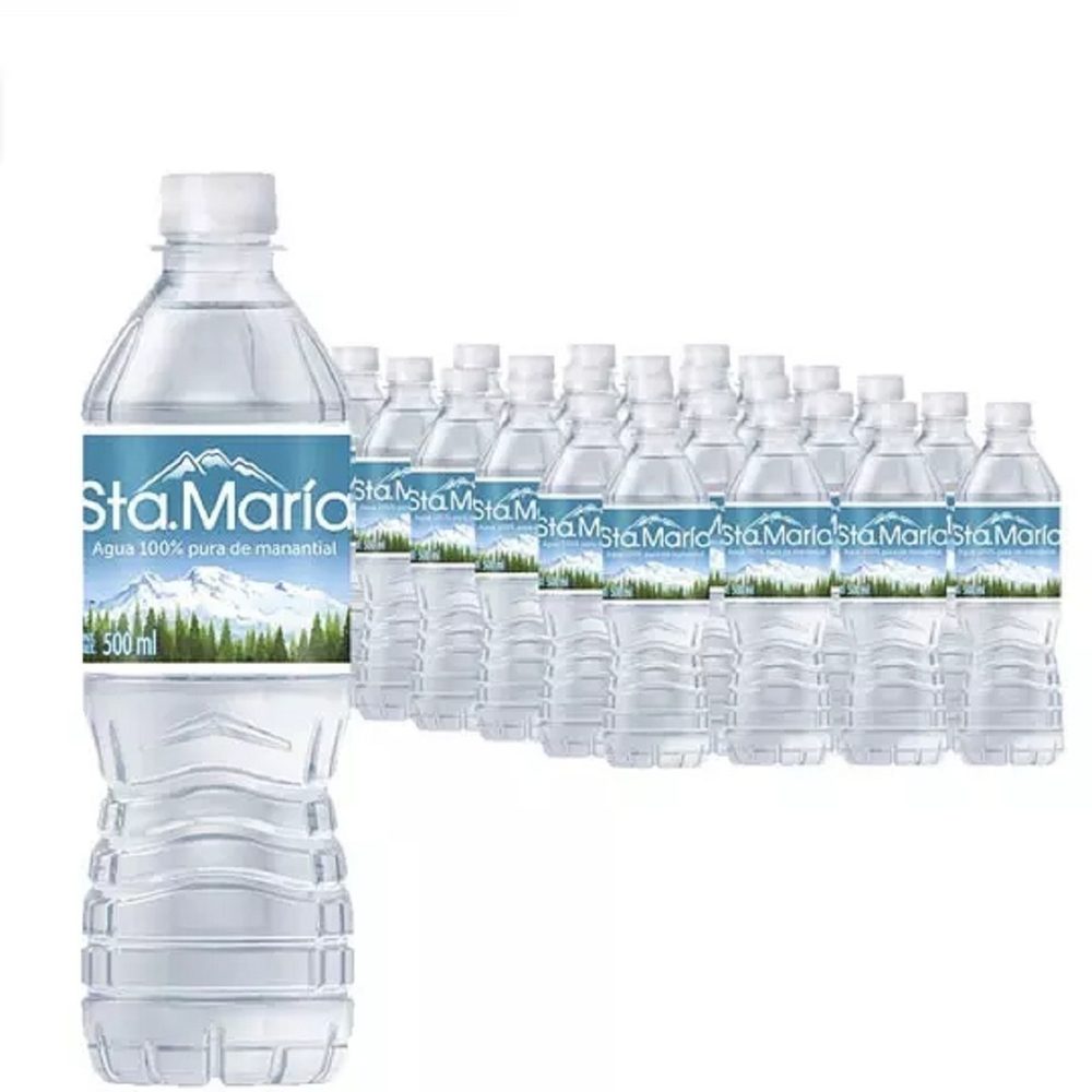 Agua embotellada santa María 500 ml c/40