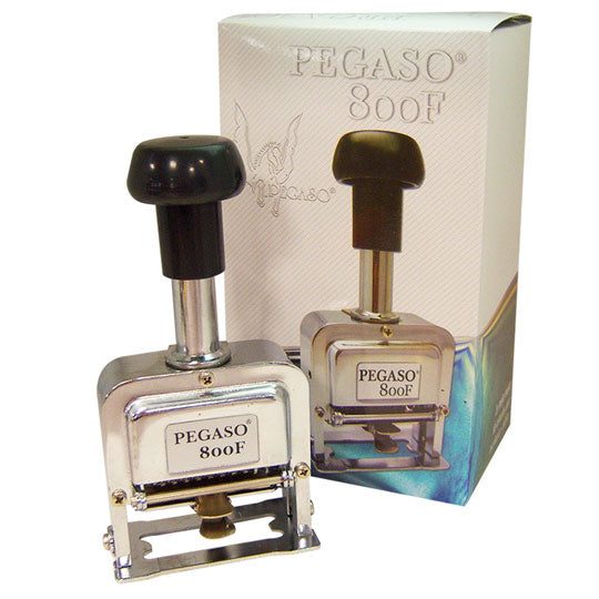 Foliador cromado Pegaso 8 dígitos.