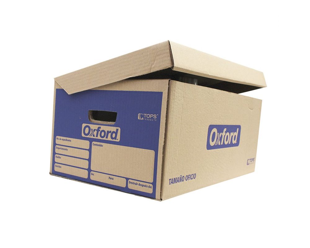 Caja para archivo Oxford Kraft oficio ta