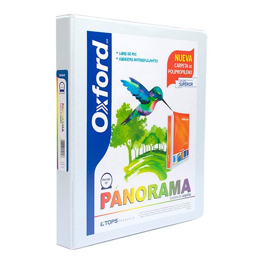 Carpeta panorámica Oxford carta blanca h