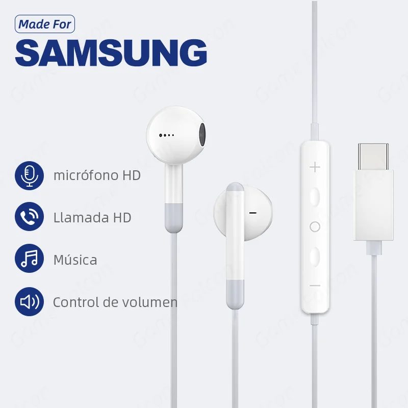 Audifonos Con Cable Tipo C Samsung Galaxy