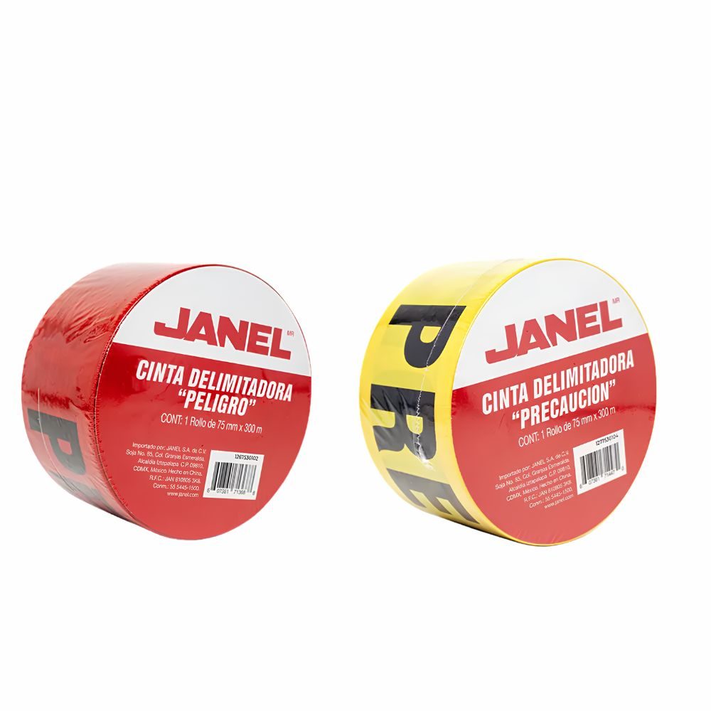 Cinta de señalizacion Janel 75mm x 300m,