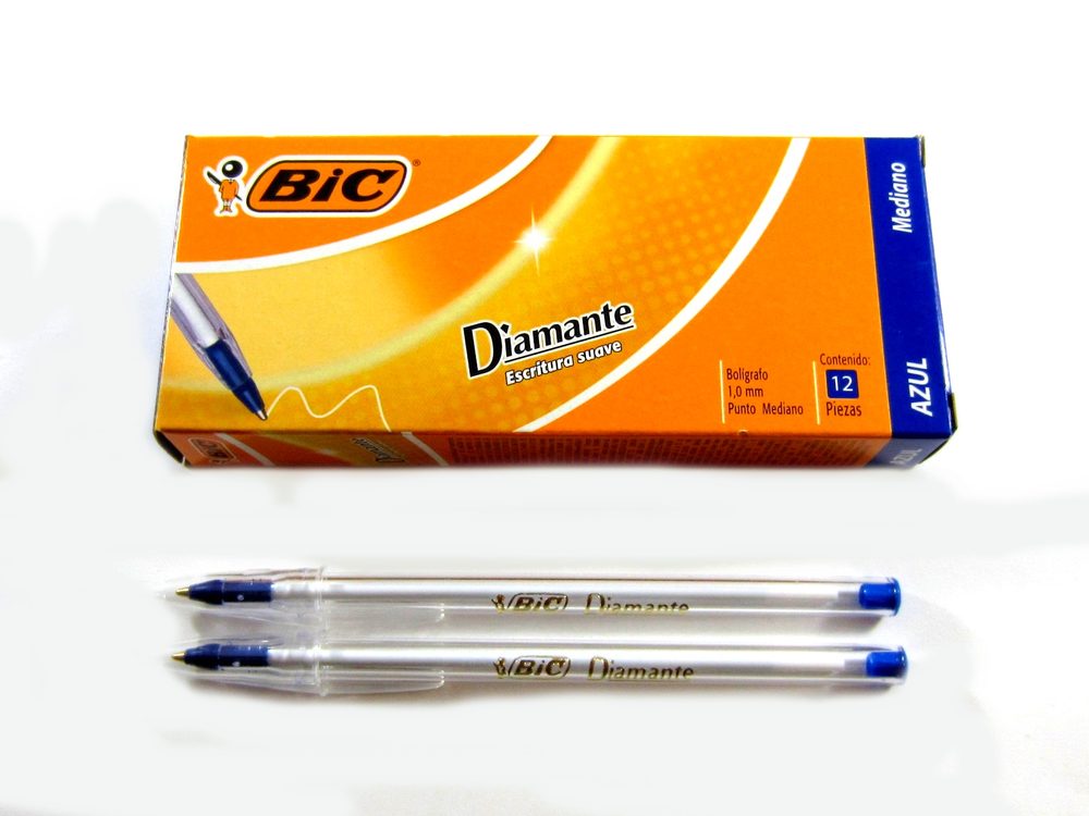 Bolígrafo BIC cristal diamante azul punt