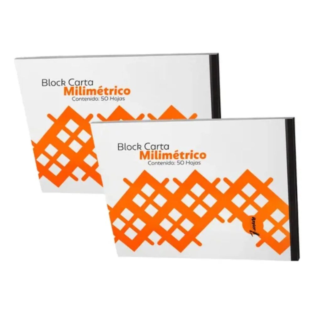Block Rayter, tamaño carta milimétrico c