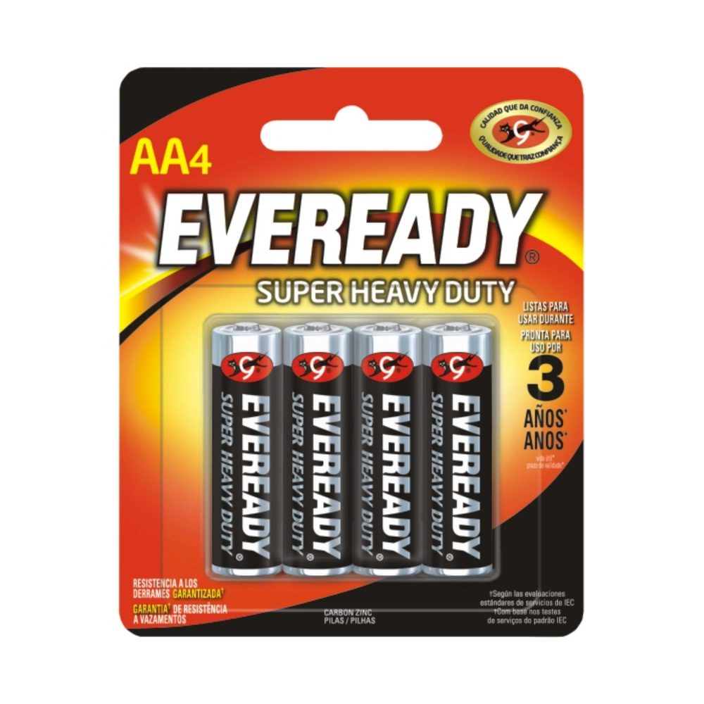 Pila EVEREADY AA blister con 4 pilas