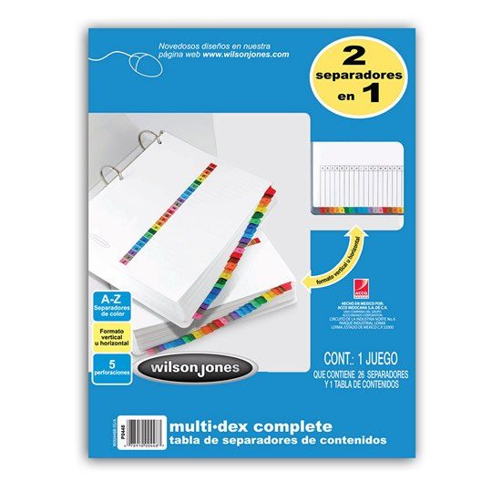 Separador multidex alfabético a-z ACCO t
