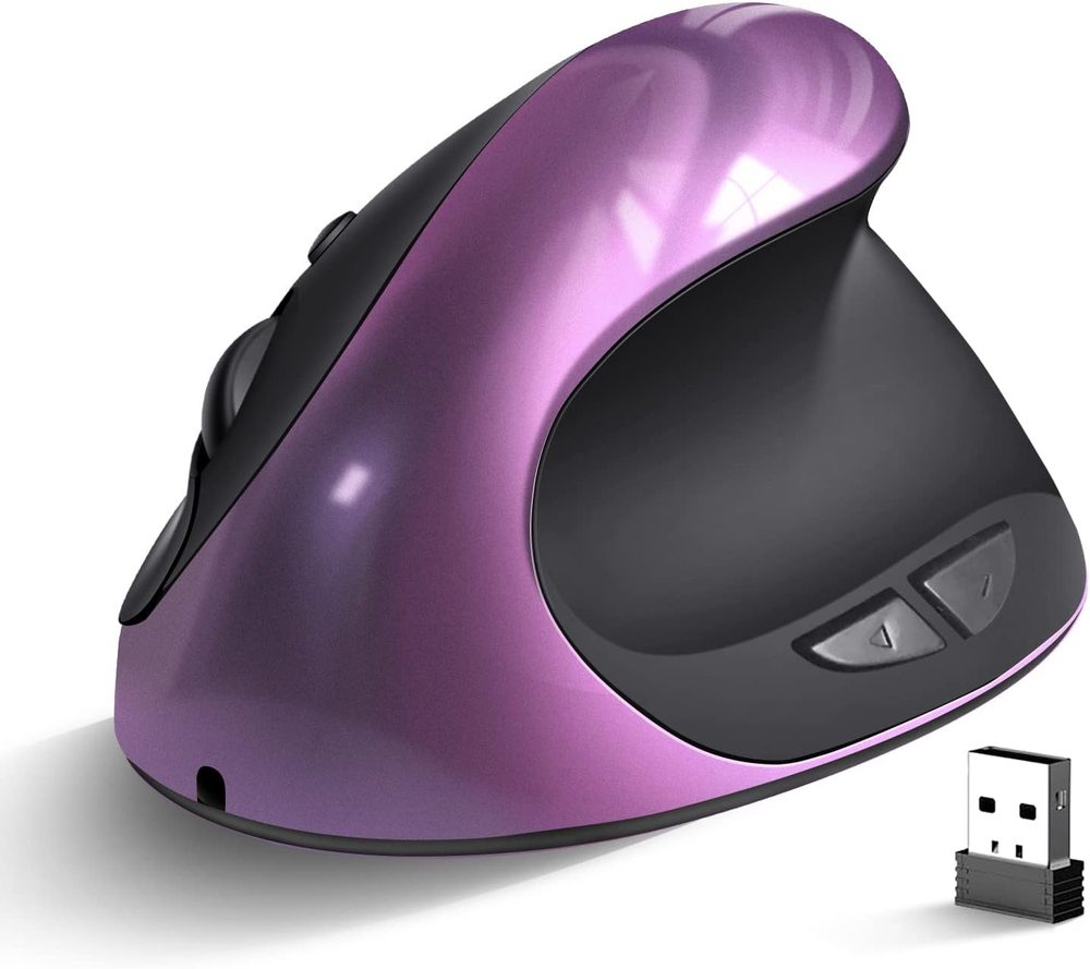 Mouse Inalámbrico Vertical Recargable DP