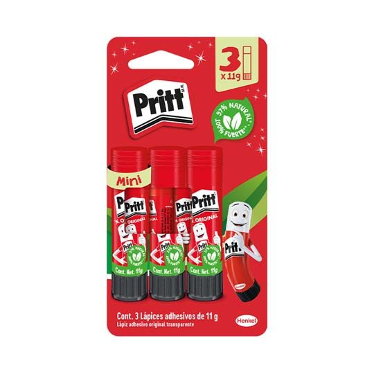 Lápiz adhesivo Pritt en barra de 11 grs