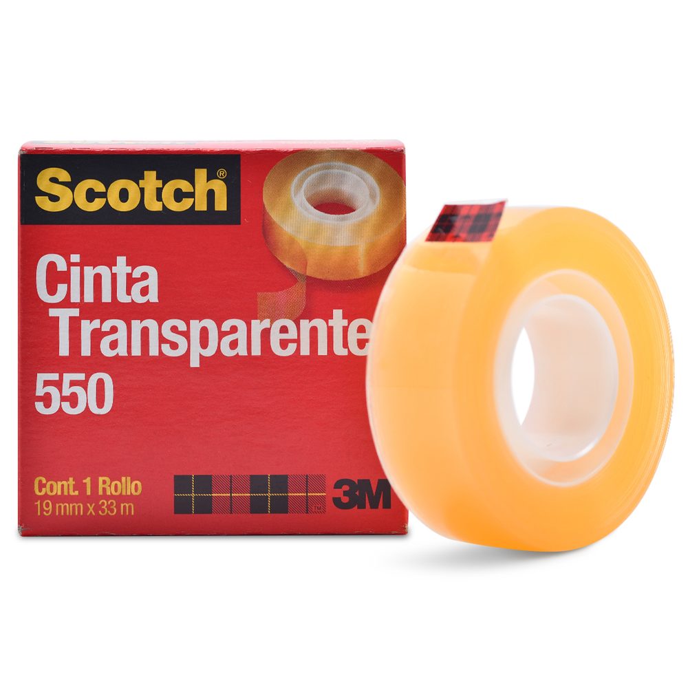 Cinta Scotch transparente 550 3M 19x33 c