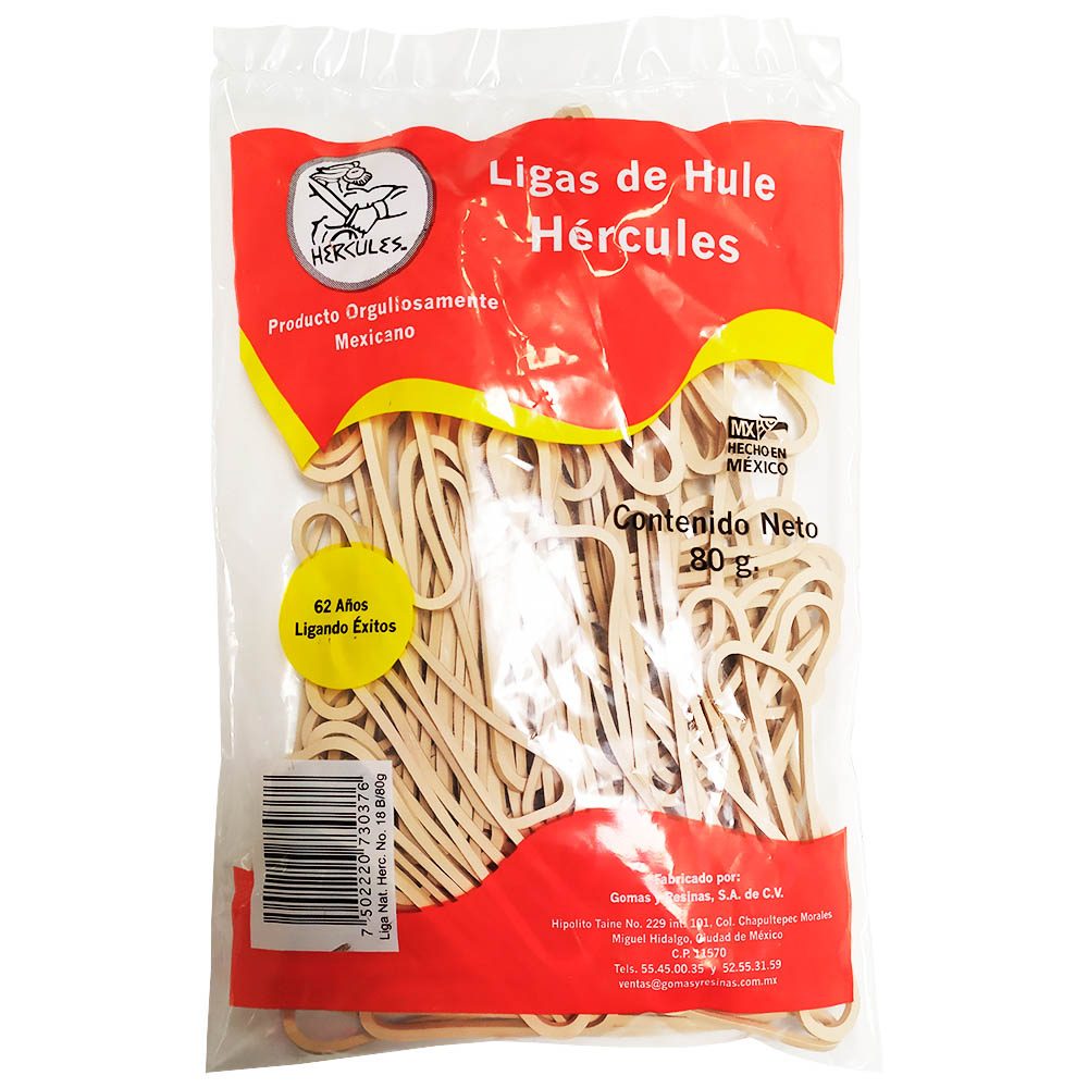 Ligas de hule natural no.10