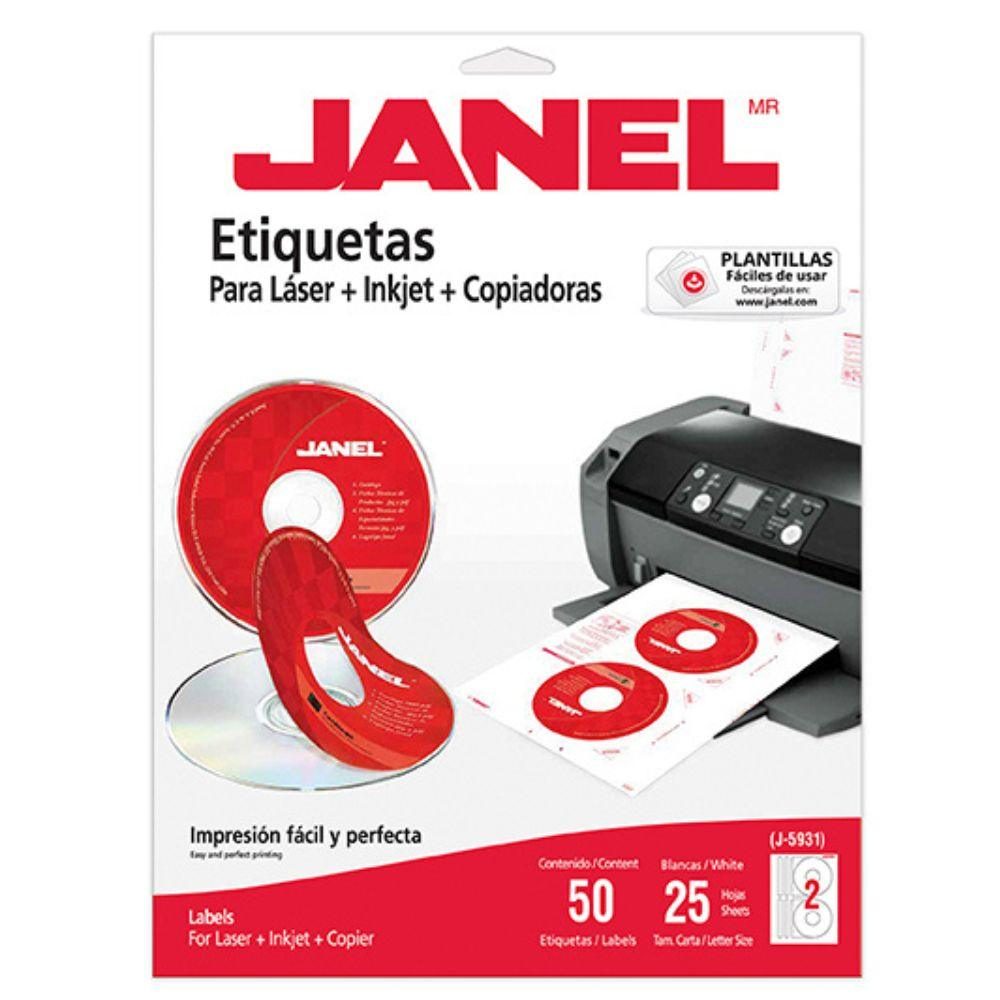 Etiqueta laser mod j-5931 blanca JANEL C