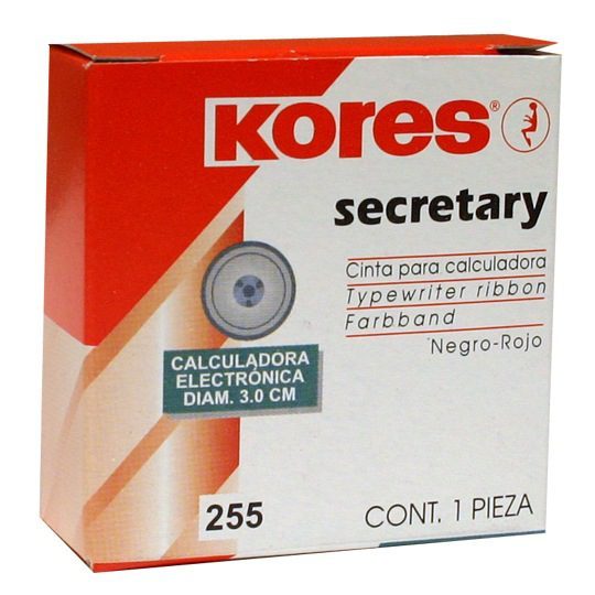 Cinta para calculadora kores modelo 255,