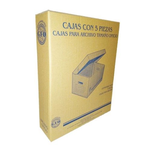 Caja de archivo GEO kraft oficio empaque