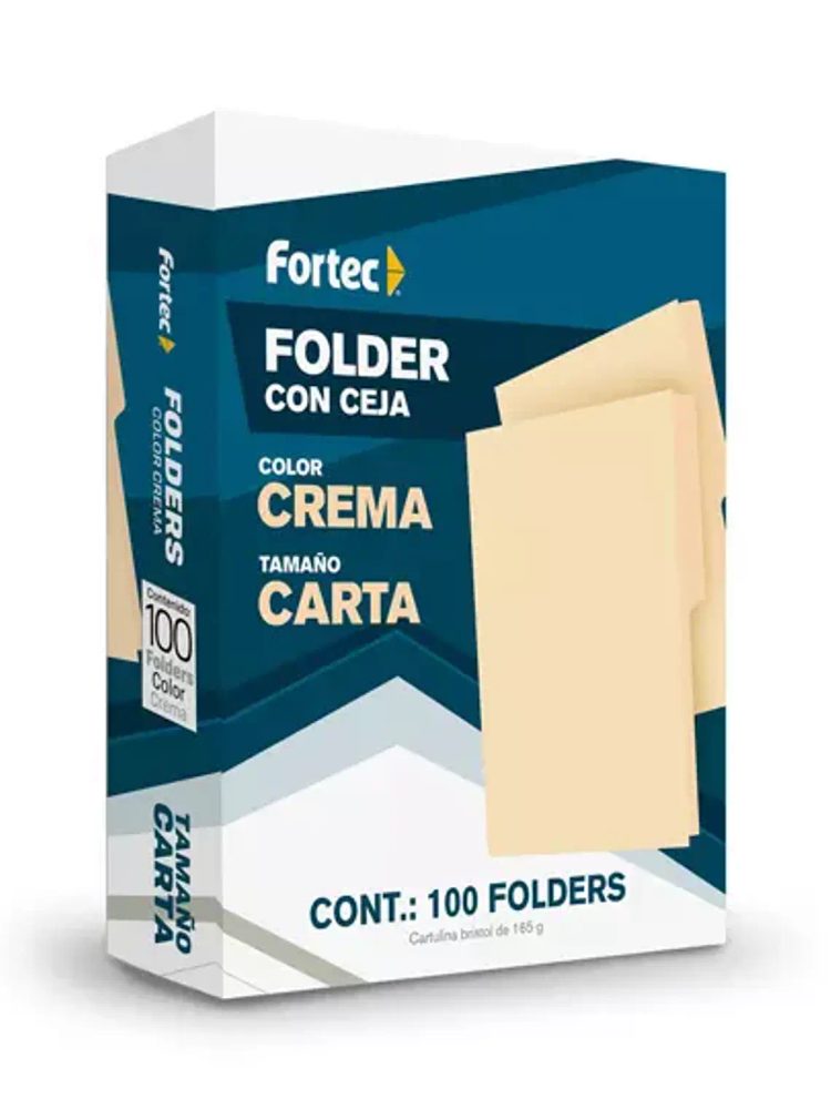 Folder manila económico Fortec carta col