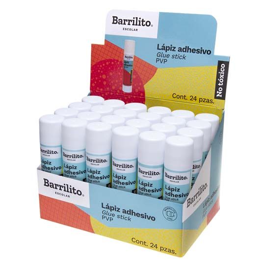 Lápiz adhesivo 21 g Barrilito color blan
