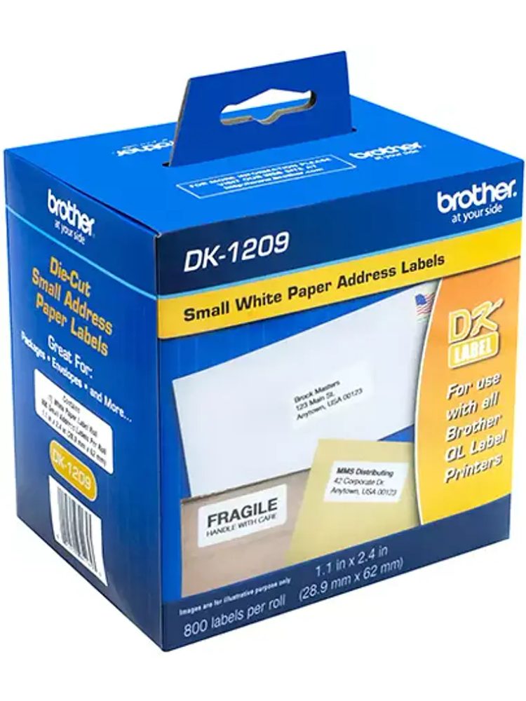 Etiquetas brother de papel pequeñas DK12