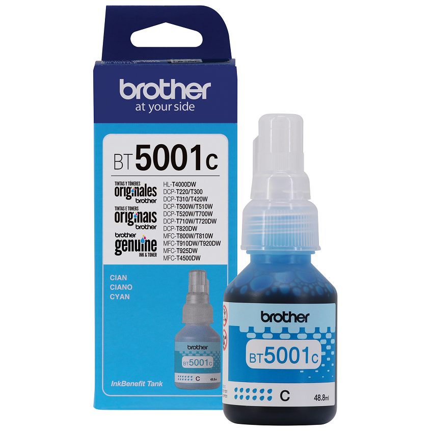 Botella brother de tinta cian de ultra a
