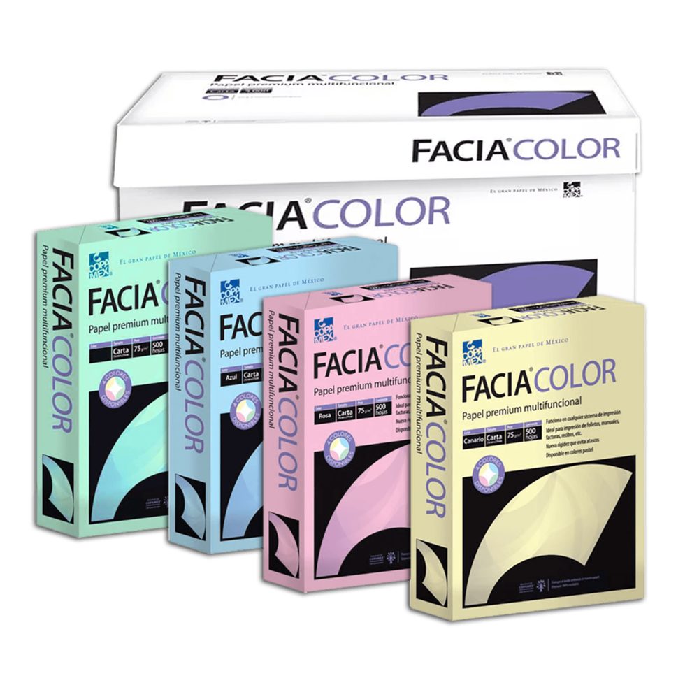 Caja de papel bond Facia Color  tamaño c
