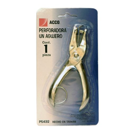 Perforadora manual 1 orificio ACCO perfo
