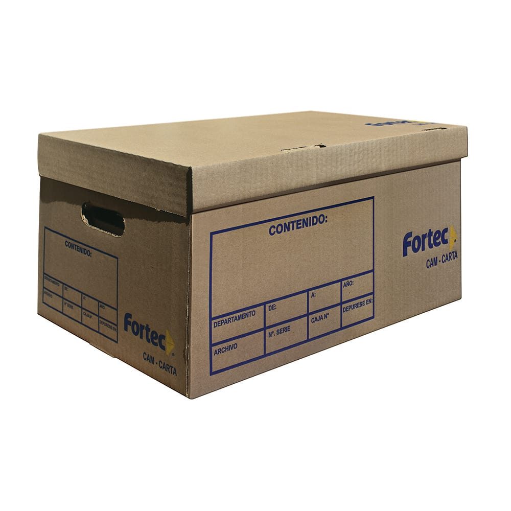 Caja de archivo de cartón Fortec carta c