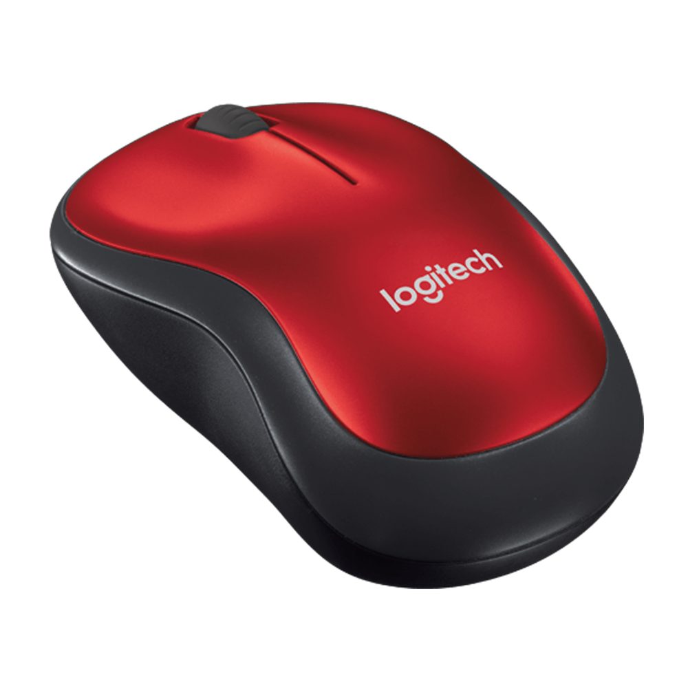 Mouse Logitech M185 Inalámbrico Rojo