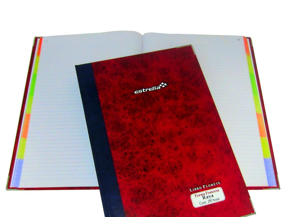 LIBRO FLORETE FORMA FRANCESA RAYA