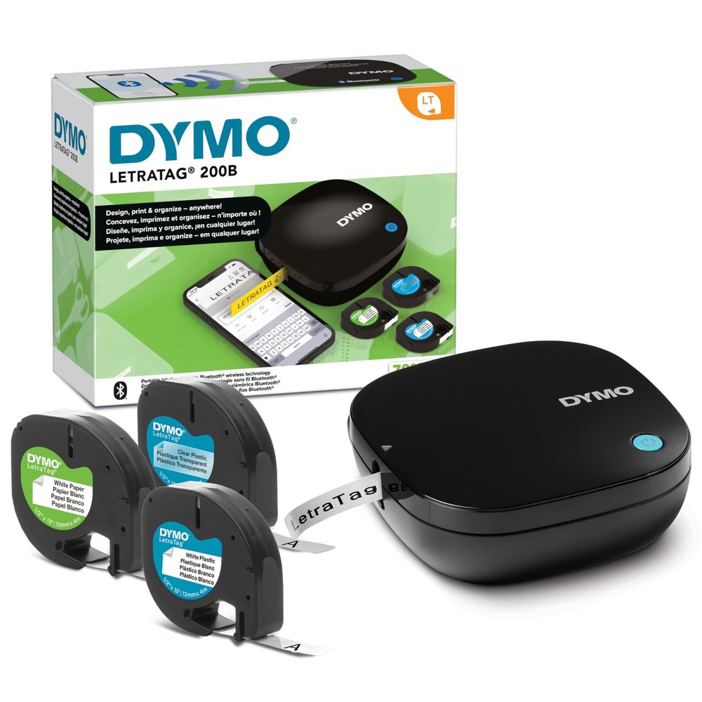 Rotualdroa Dymo LetraTag 200B + 3 cintas