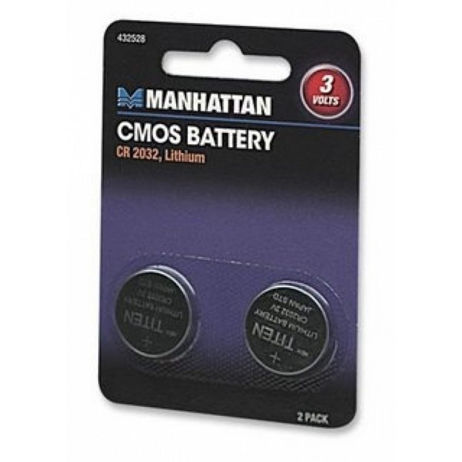 Bateria Pila, Manhattan, 432528, Cmos 3V, 2 Piezas, Cr 2032