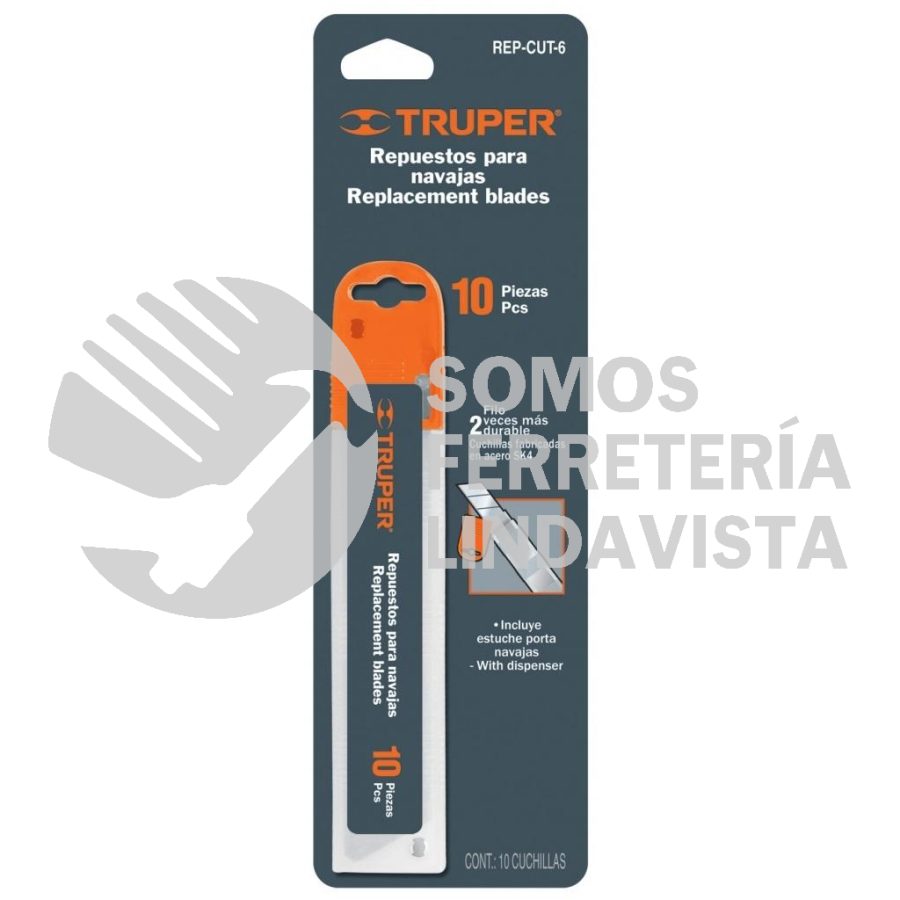 Cuchillas Para Cutter Trupper C/10 Pzas 16965 Rep-Cut-6