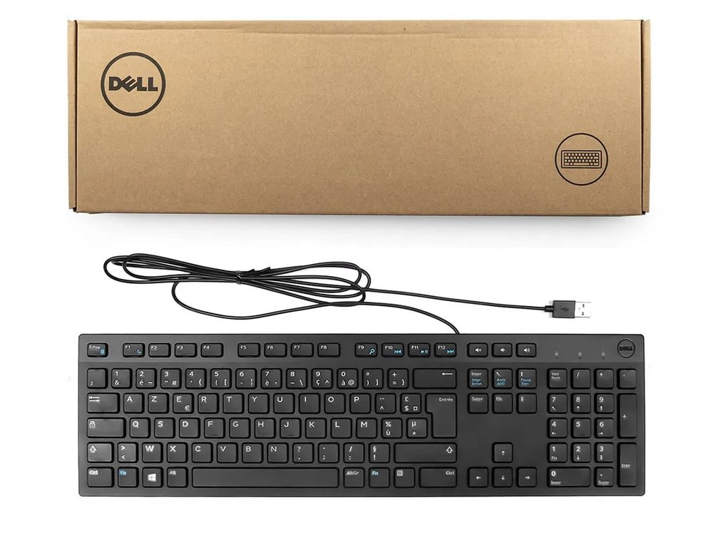 Teclado Alambrico Dell de 105 Teclas en Español Modelo KB216 Color Negro | 580-ADRC