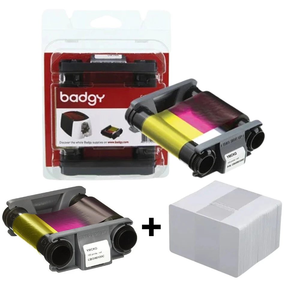 Kit para 100 impresiones Badgy100/200