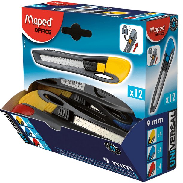 Cutter universal Maped de 9 mm con 12 pi