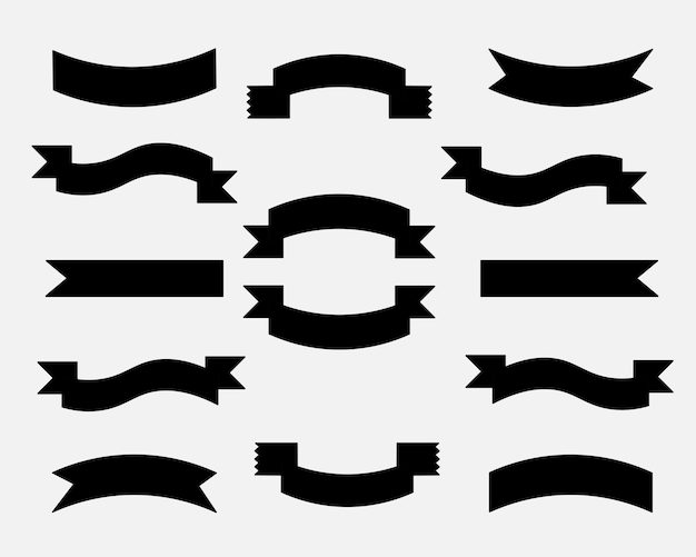 Ribbon Monocromo Negro