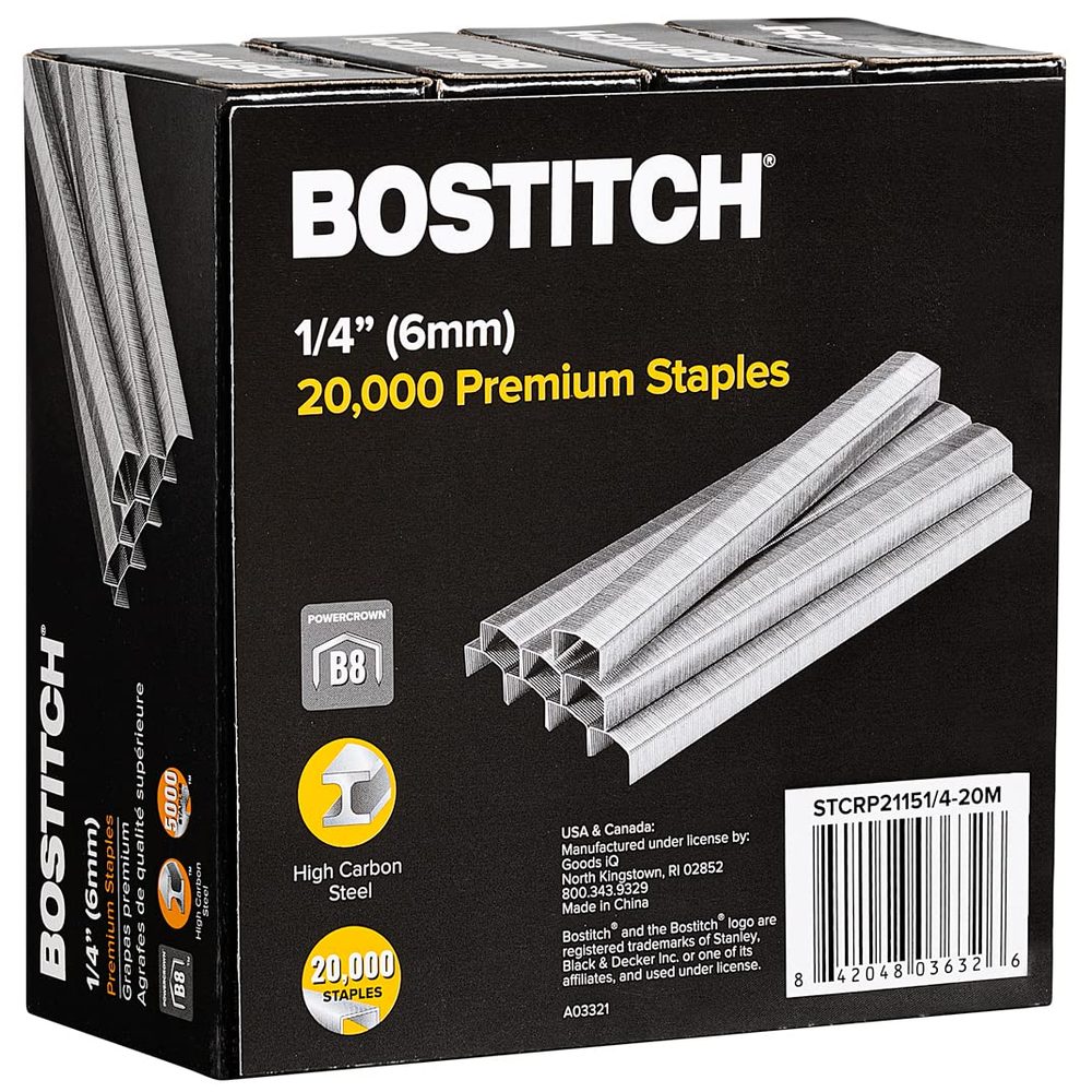 LM-Grapas de 1/4 Bostitch uso ligero caj