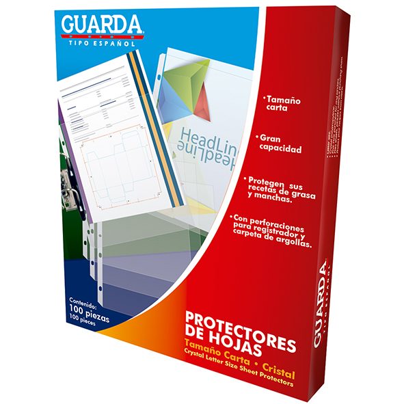 Protector de hojas cristalino Guarda 330
