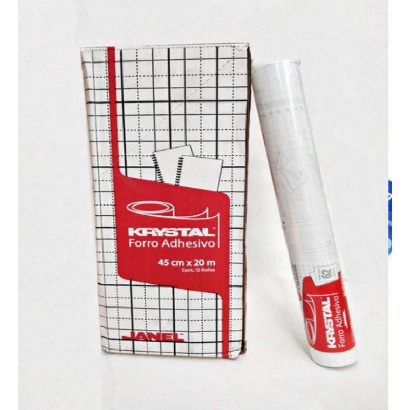 Forro adhesivo transparente JANEL 45 cm