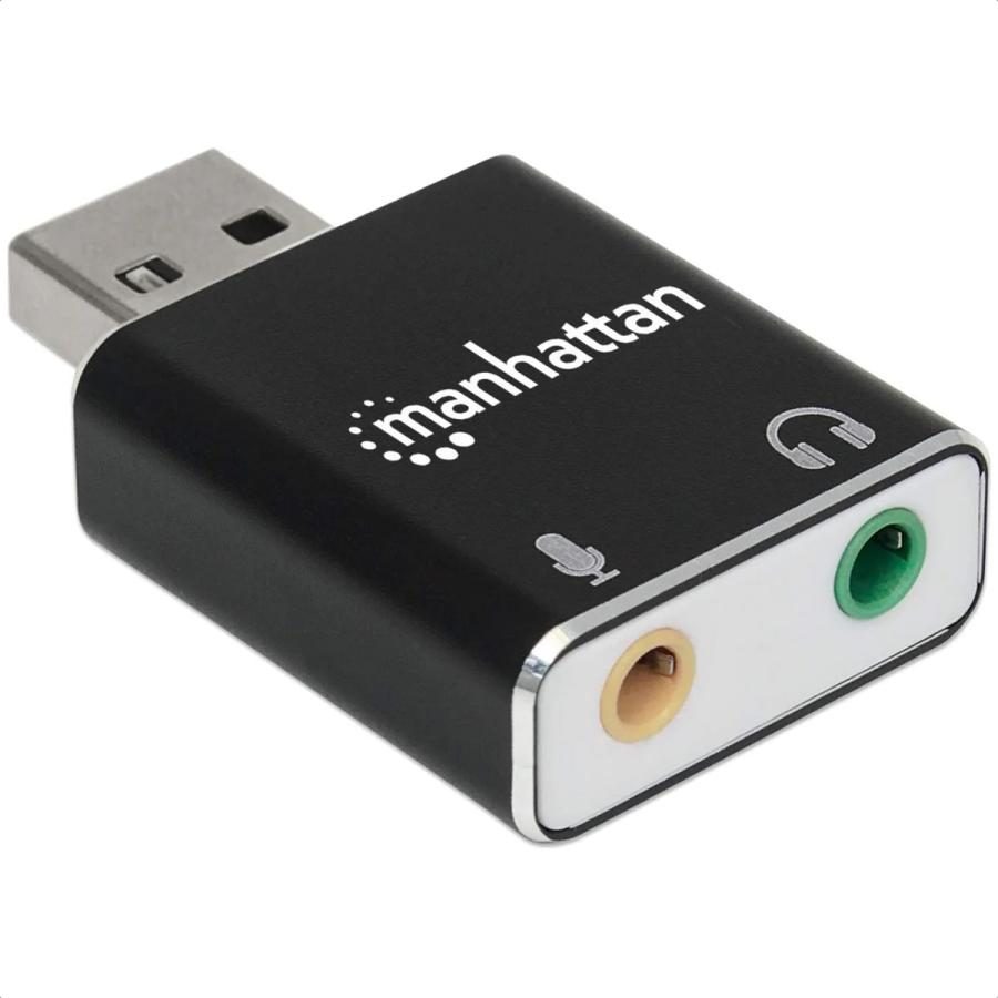 Convertidor USB, Manhattan, 150859, 2.0 a Tarjeta Sonido 5.1