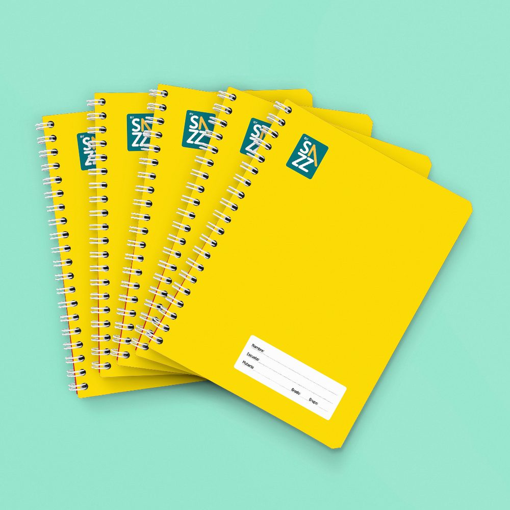 Cuaderno profesional SAZZ Unicolor doble