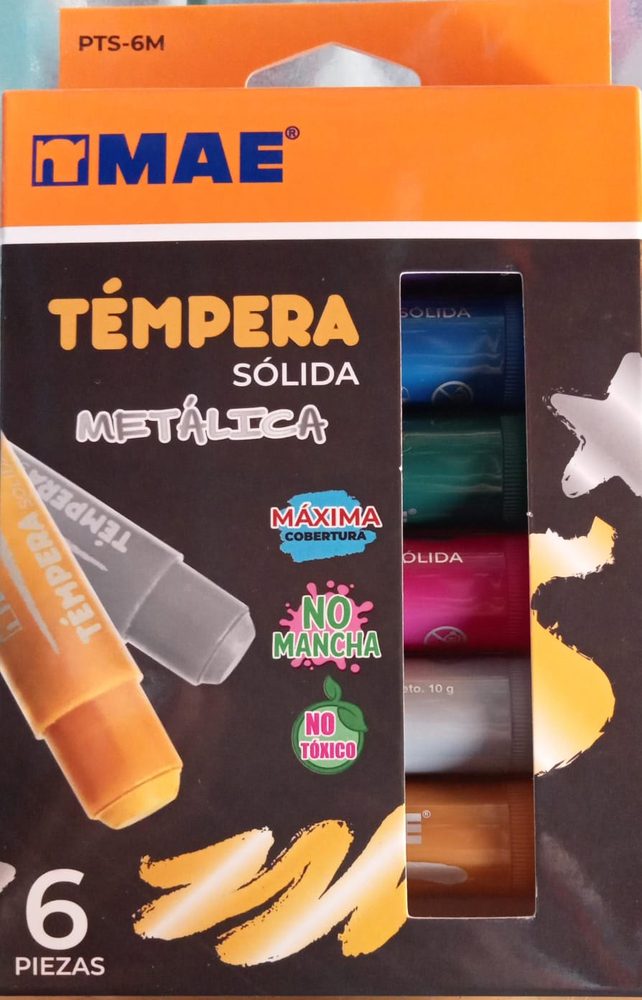 Pintura Témpera marca MAE solida en barr