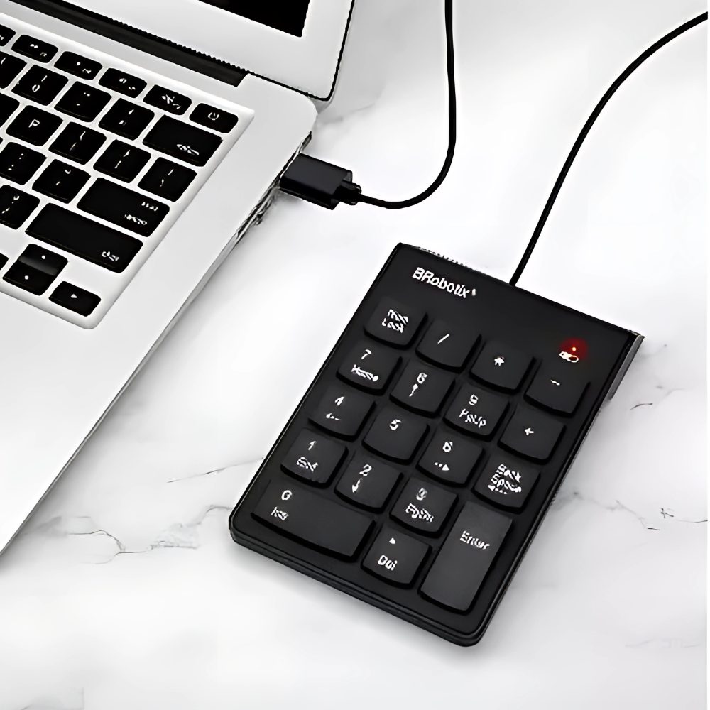 Teclado Numérico USB, Negro BROBOTIX 963