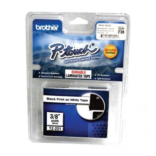 Cinta Brother negro/blanco p/rot. 1 pza