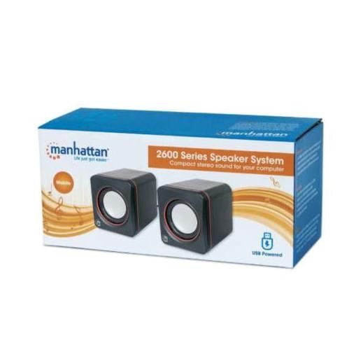 Bocinas serie 2600 USB Manhattan cubo