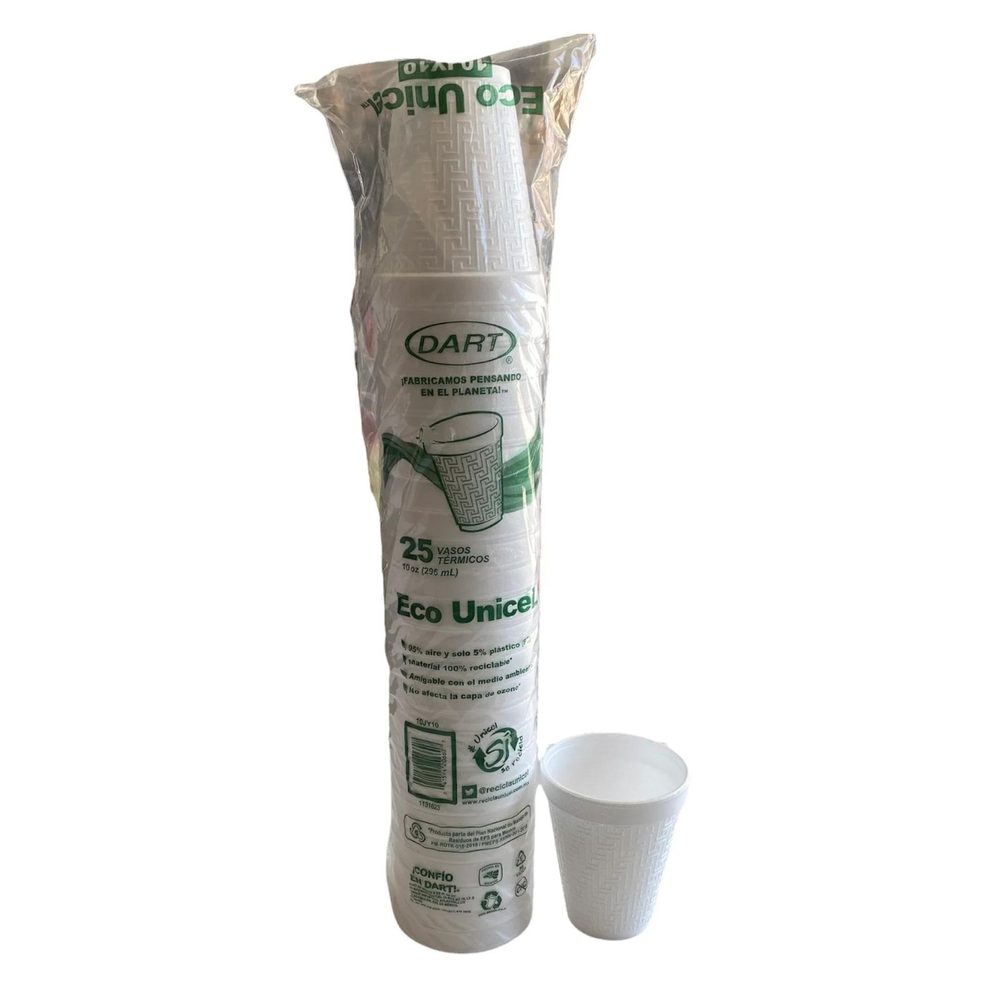 Vaso Termico Dart #10 paquete con 25 pie