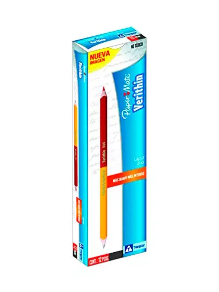 Lápiz bicolor grafito-rojo dúo triangula