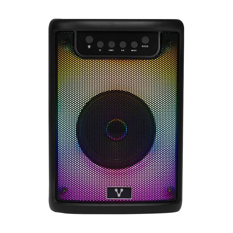 Mini Bafle Portatil / Vorago / KSP-205 / Negro / 4 Pulgadas / Tws / Bluetooth / Recargable / RGB