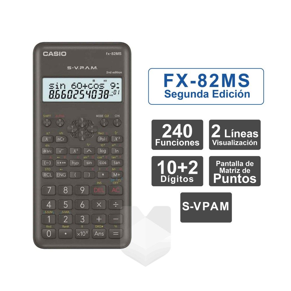 Calculadora científica 240 funciones CAS